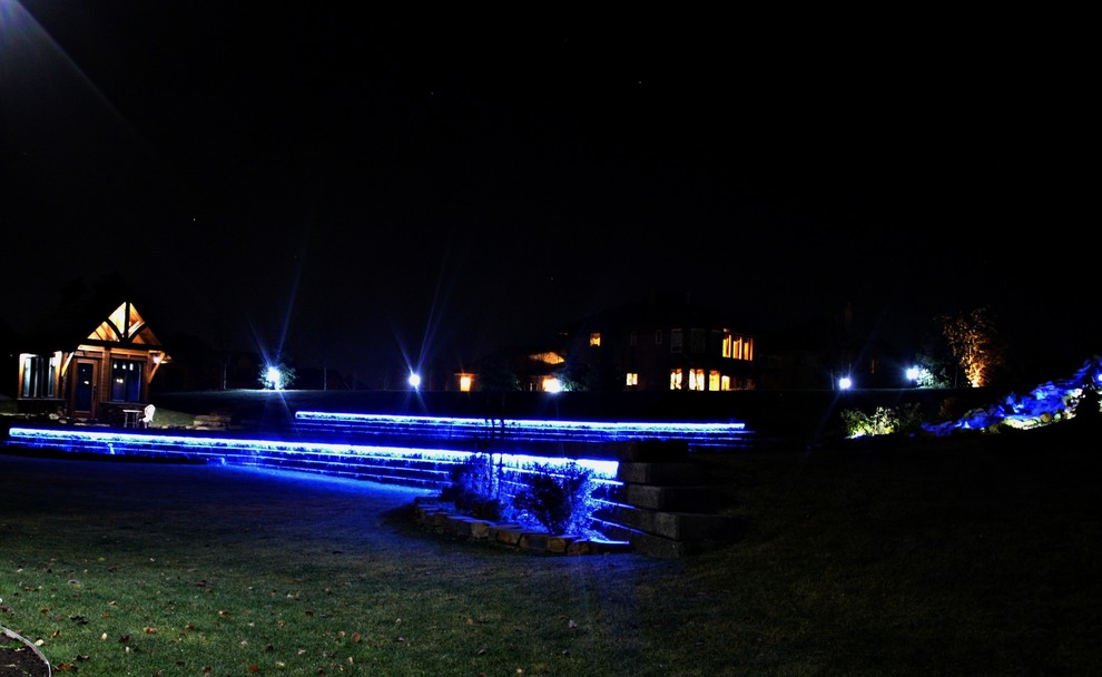 Landscape Lighting Modern Landscape Edmonton by LED Innovations