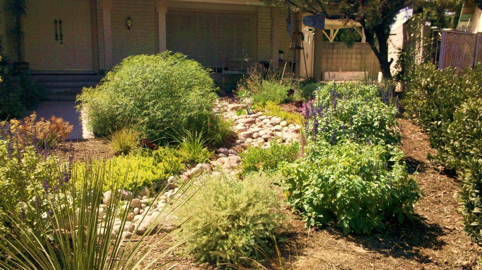 This is an example of a mediterranean landscaping in Orange County.