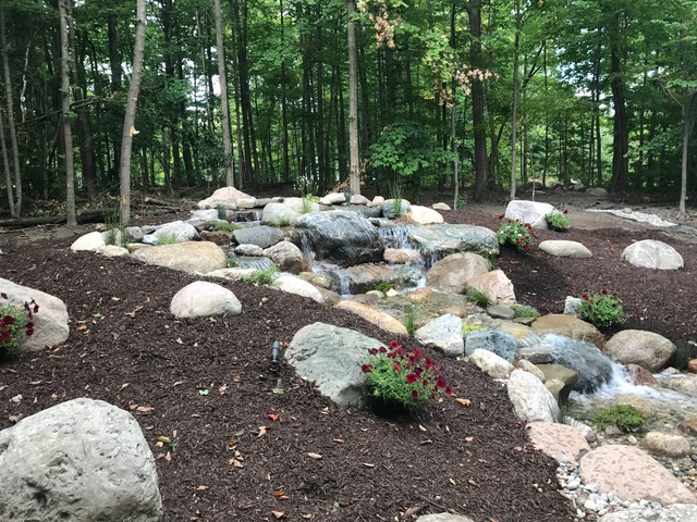 Large Pondless Water Feature Installation Grand Rapids, MI ...