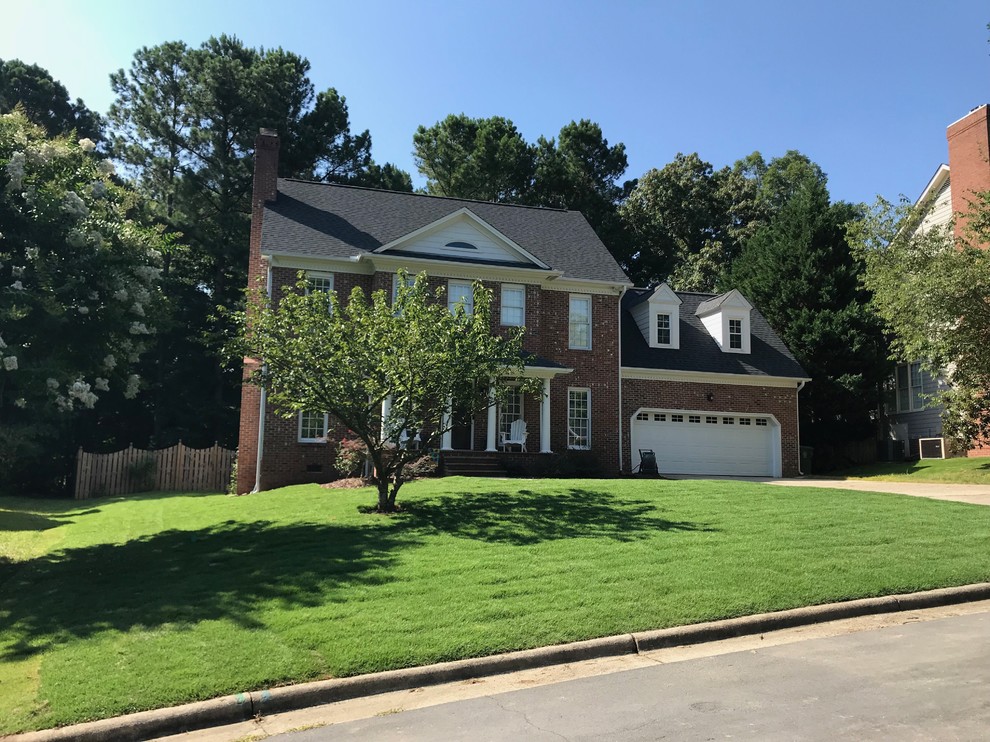 Leisure Time Zoysia Before and After Landscape Raleigh by Super