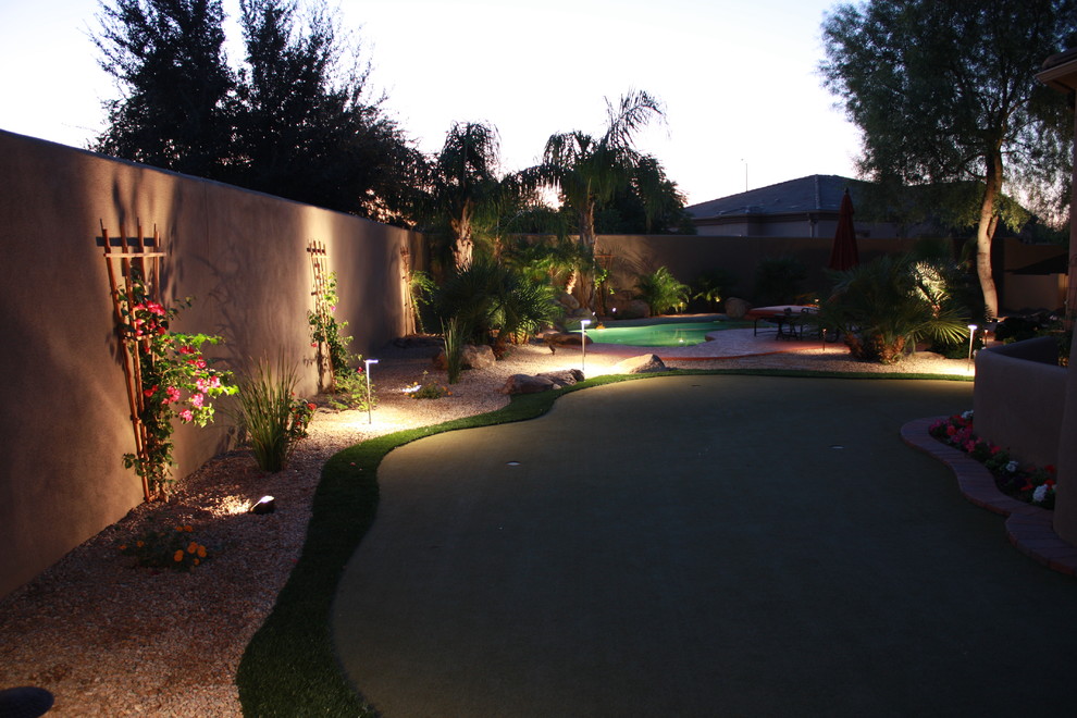This is an example of a world-inspired garden in Phoenix.