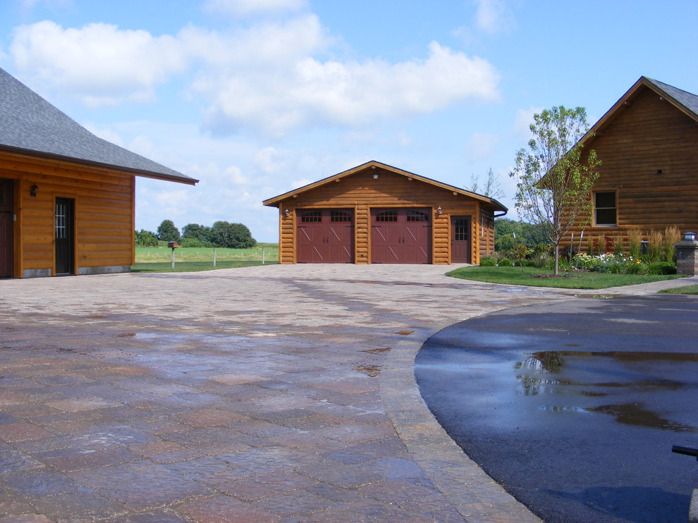 Log Cabin Retreat Rustic Landscape Other by Proscape Lawn Care