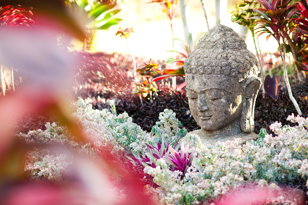 Photo of a world-inspired garden in Hawaii.
