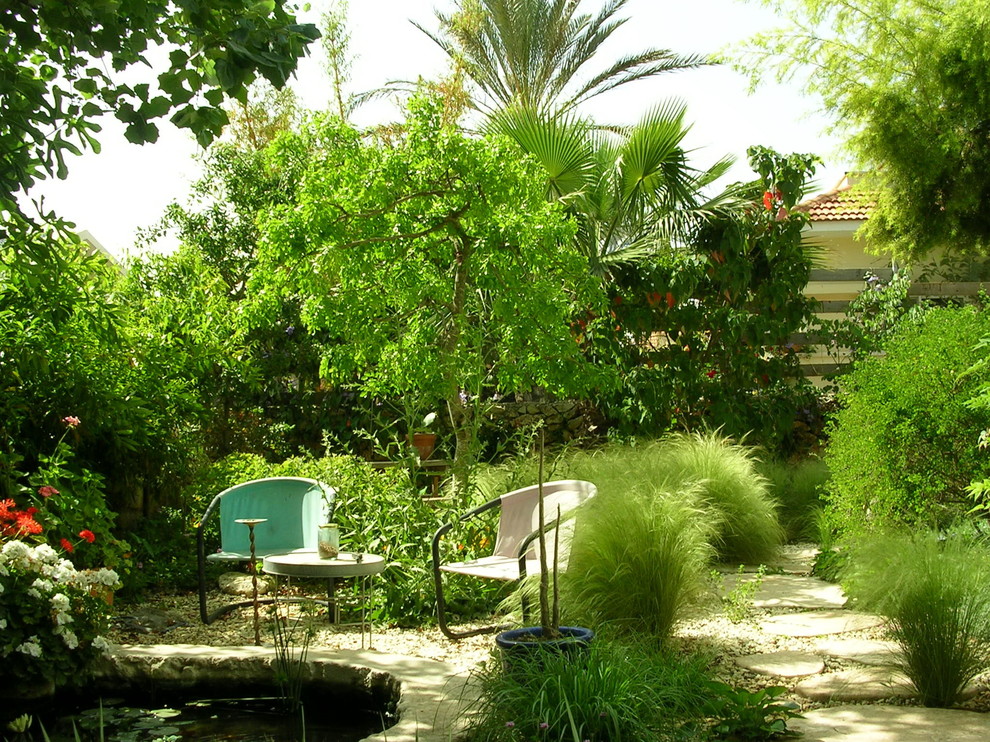 Идея дизайна: участок и сад в стиле фьюжн