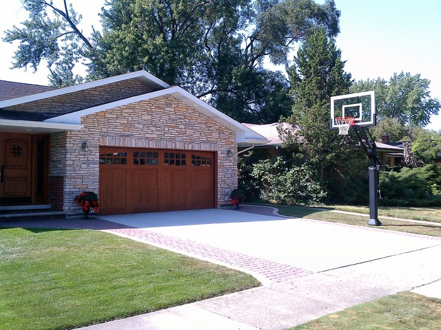 Houzz Call Show Us Your Basketball Hoop, Basketball Hoop Over Garage Door