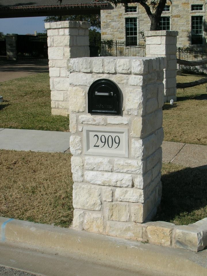 stone mailbox designs