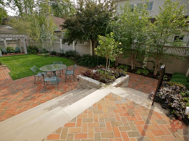 Mediterranean Brick Courtyard - Mediterranean - Landscape - Minneapolis ...