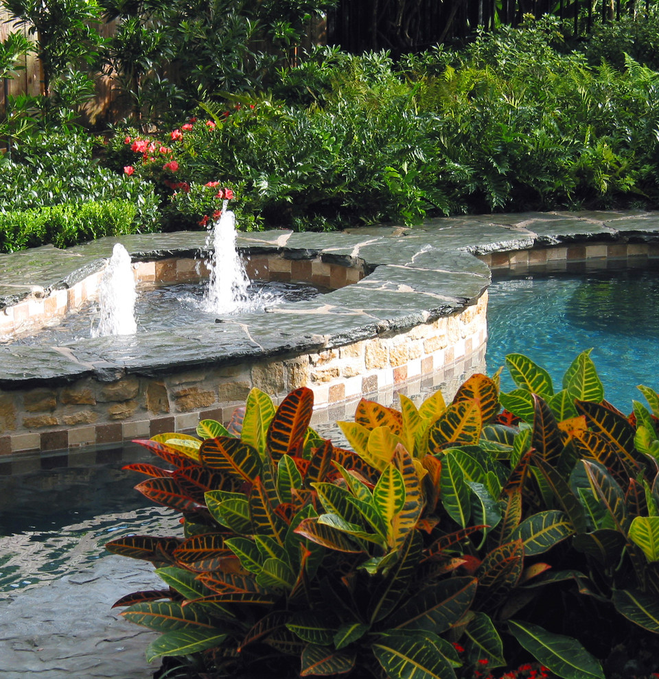Photo of a mediterranean landscaping in Houston.