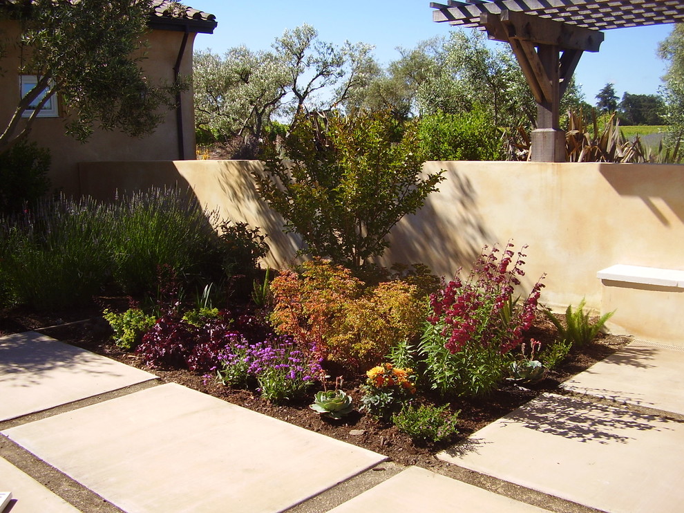 Mediterranean Courtyard Garden Mediterranean Landscape San