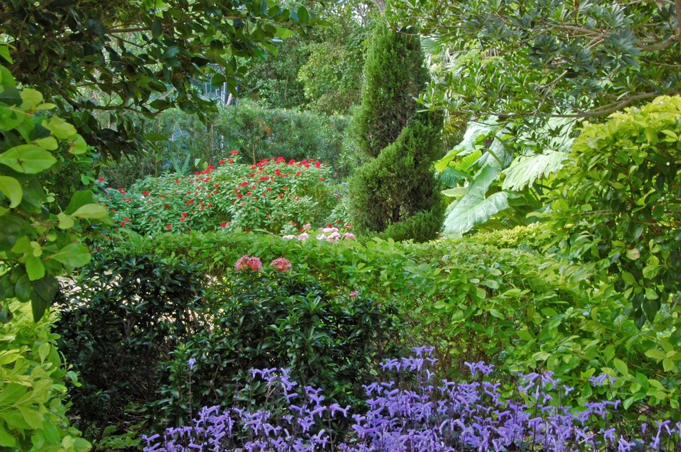 Foto på en medelhavsstil trädgård