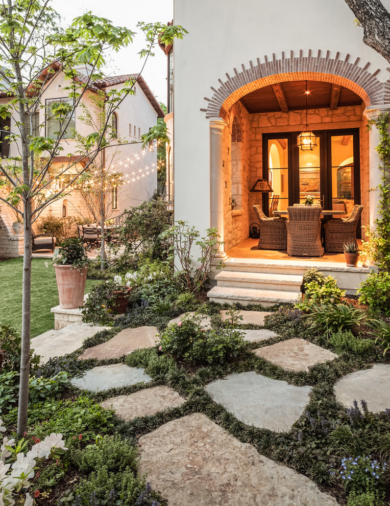 This is an example of a mediterranean courtyard garden in Other.