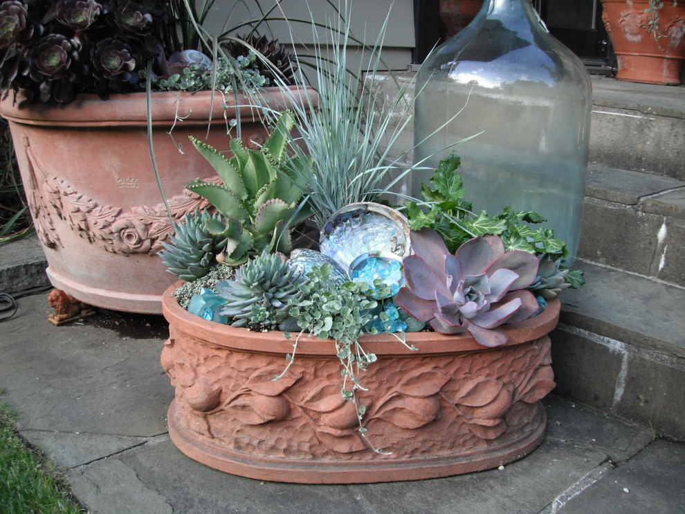 Inspiration for a mediterranean landscaping in Vancouver.