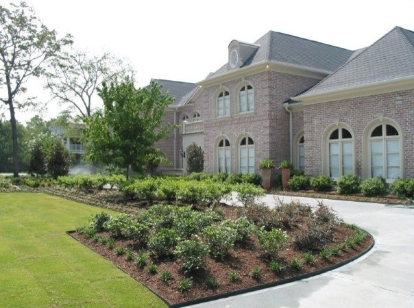 This is an example of a traditional landscaping in Houston.