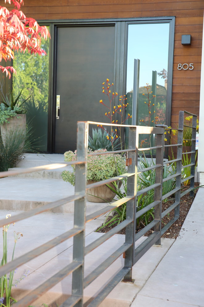 This is an example of a large contemporary full sun landscaping in San Francisco.