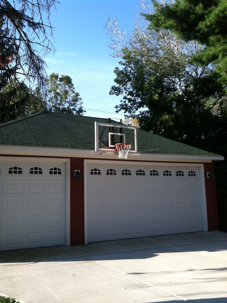Michael B's Roof King Platinum Basketball System on a 30x40 in