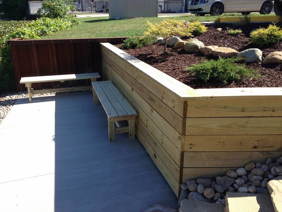 Michigan Center Lake Natural Stone Stairs - Traditional - Landscape