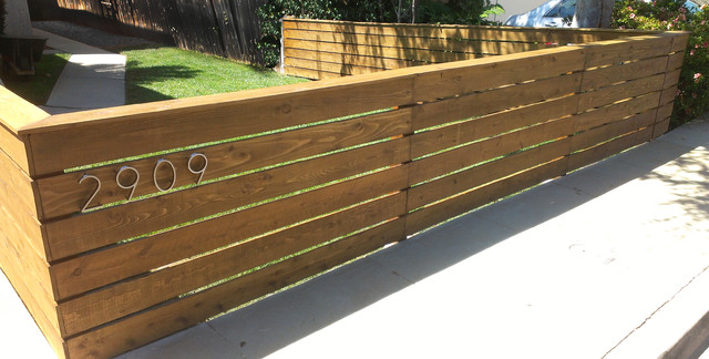 Mid Century Modern Fencing Revival Midcentury Garden Los Angeles