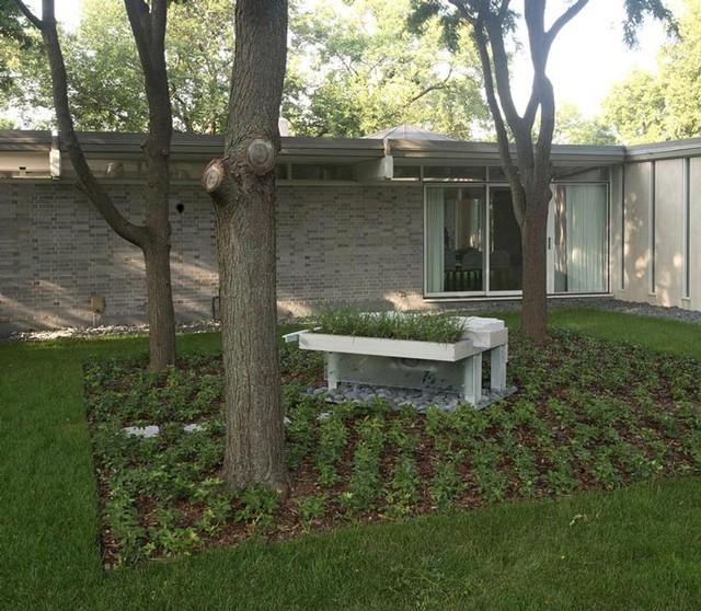 Mid Century Modern Garden Midcentury Garden Minneapolis by