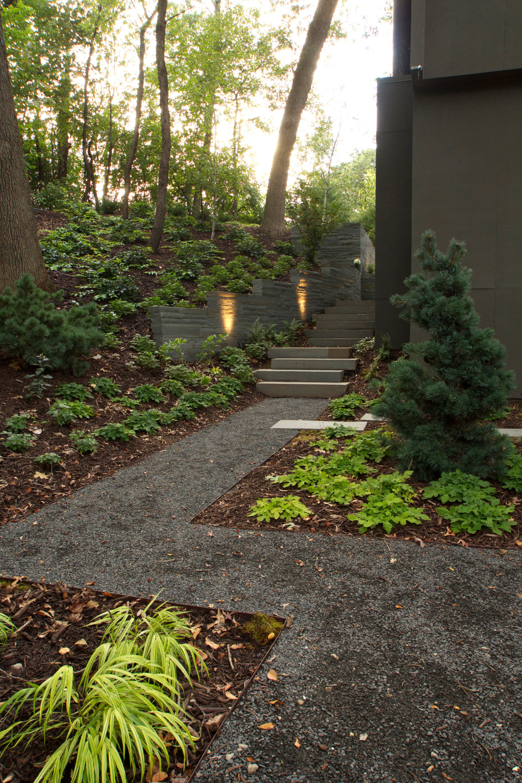 forest design landscaping on Mid Century Woodland Garden Midcentury Landscape Minneapolis By Ground One Landscape Design Build Houzz