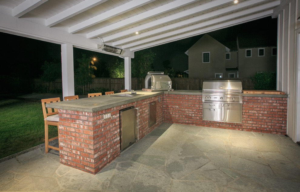 This is an example of a farmhouse patio in San Diego.