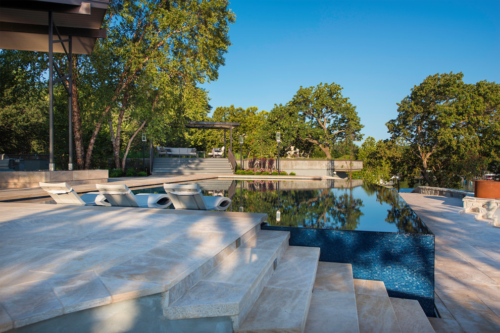 Monkey Island Oklahoma Luxury Pool & Spa Contemporary Landscape by Thrasher Pool and Spa