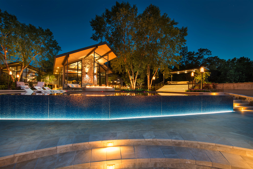 Monkey Island Oklahoma Luxury Pool & Spa Contemporary Landscape