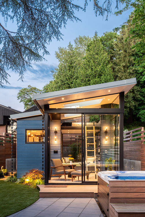 愛書家が建てた裏庭のコテージ Houzz ハウズ