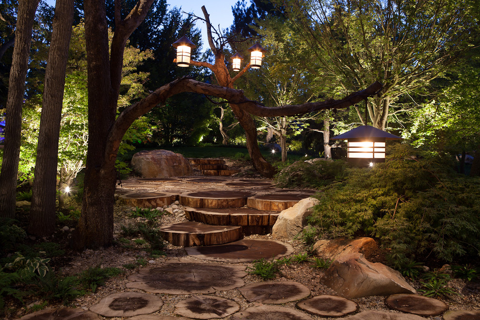 Geometrischer, Geräumiger Uriger Garten hinter dem Haus in Salt Lake City