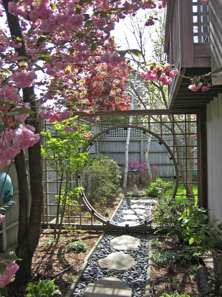 This is an example of a world-inspired garden in Boston.