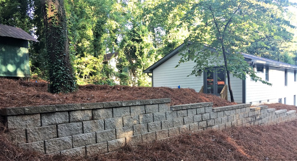 Morningside Yard Renovation Rustic Landscape Atlanta by SHM