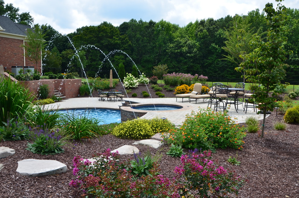 Morrisville/Cary, NC Swimming Pool, waterfall, outdoor living