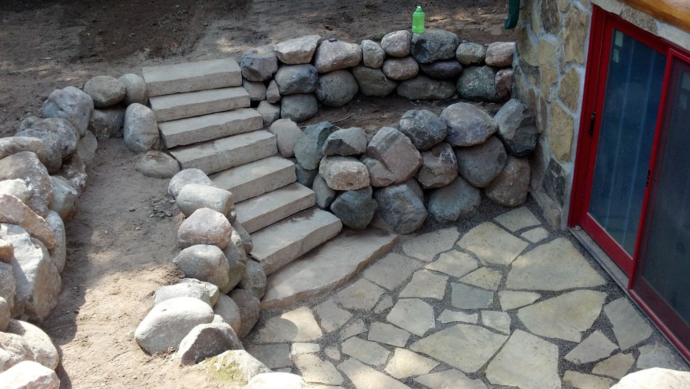 Natural Rock Retaining Walls Rustic Landscape Other by Rick