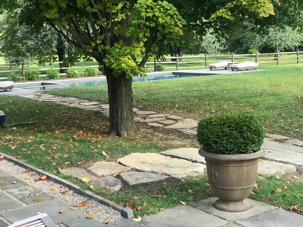 Natural Stone Steps & Walkway - Garden - Bridgeport - by AB Landscaping ...