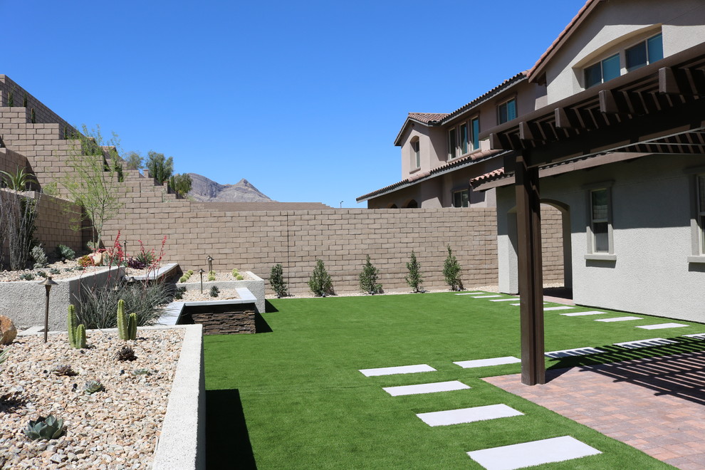 Nedley Residence at Savona in Summerlin Contemporain Jardin Las
