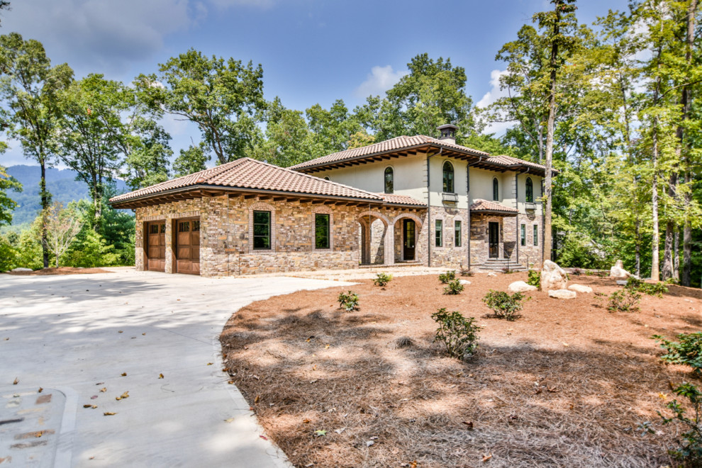 New, custom, Bergeronbuilt Tuscan style home with Mediterranean