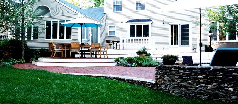 Design ideas for a modern landscaping in Boston.