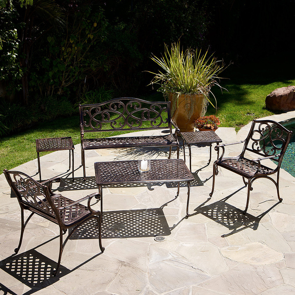 Nipomo 6piece Outdoor Seating Set Modern Landscape Los Angeles