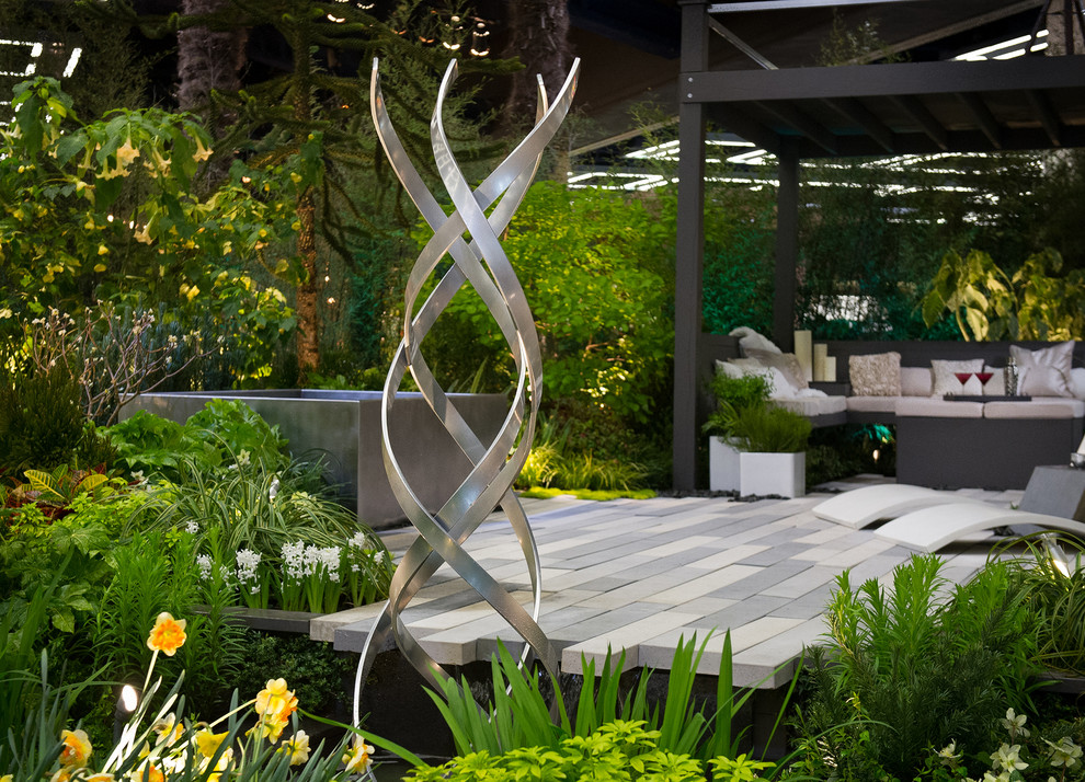 Идея дизайна: участок и сад в стиле модернизм
