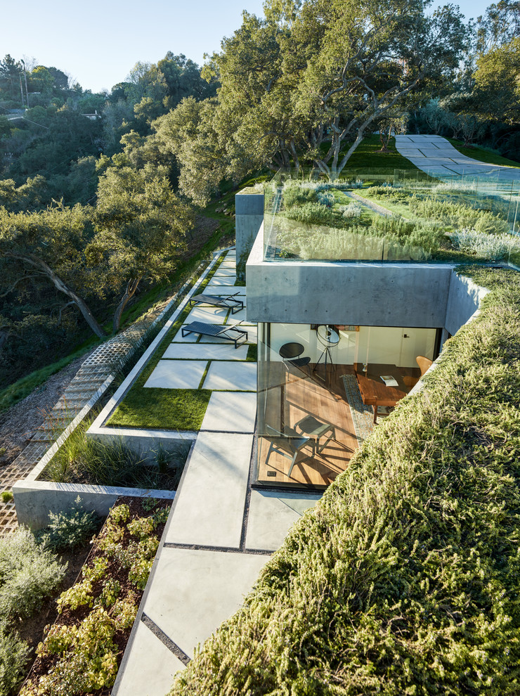 Ispirazione per un giardino minimalista sul tetto