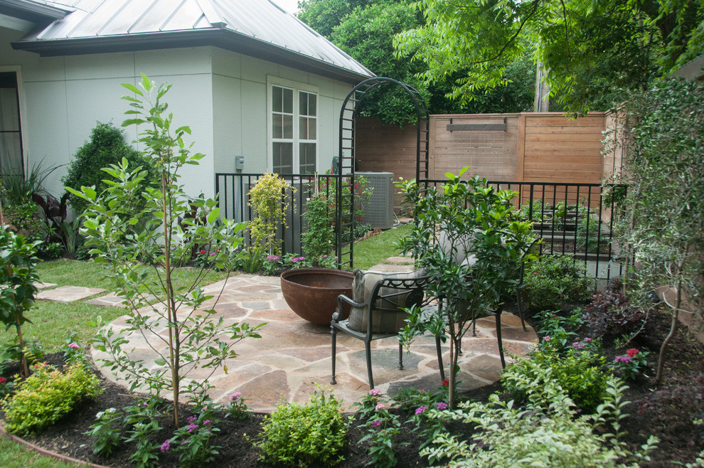 Modern garden in Houston.