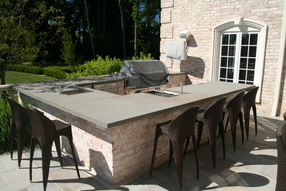 Outdoor Kitchen and Bars Traditional Patio New York by Ireland