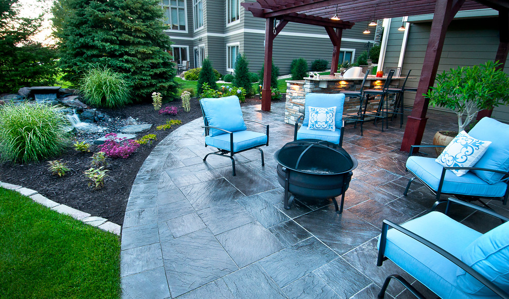 Outdoor Living Area Traditional Patio Minneapolis by MT Carpenter Landscape Inc. Houzz