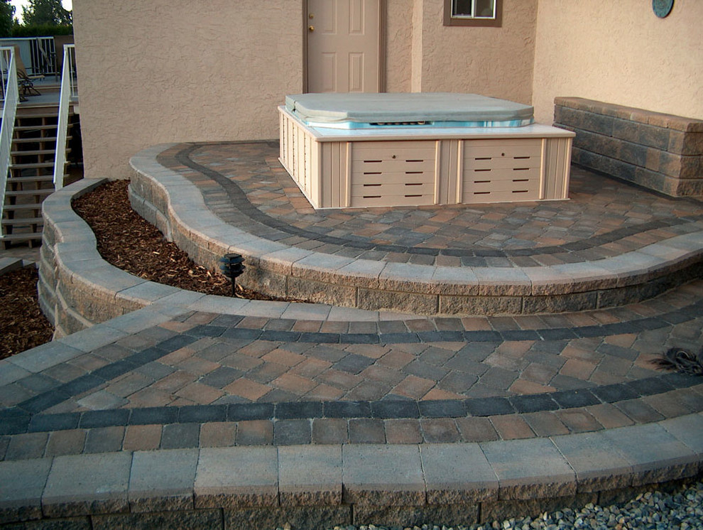 Outdoor Raised Patios and Landings Landscape Minneapolis by Allan
