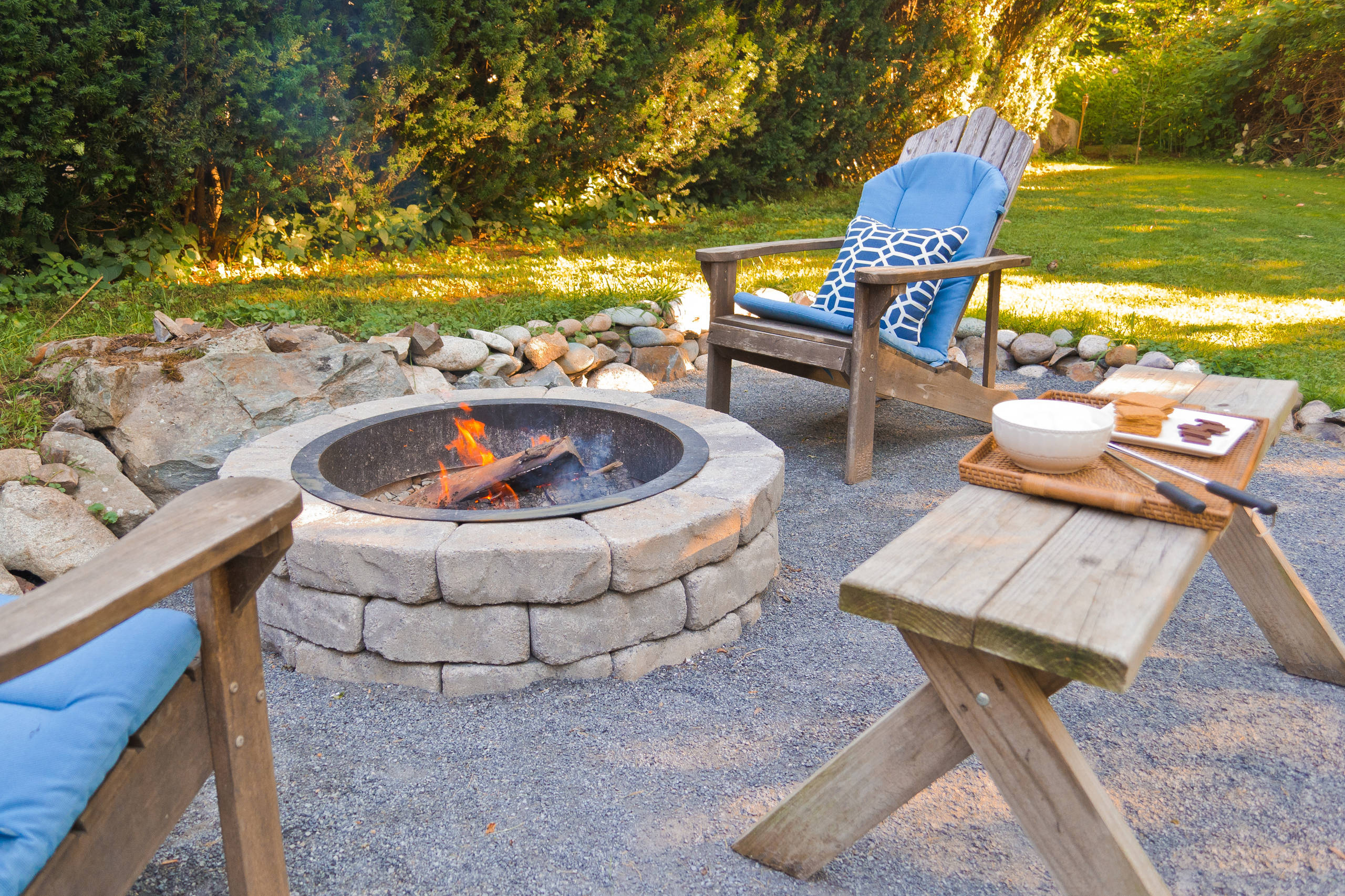 Coastal Landscaping With A Fire Pit, Beach Themed Fire Pit
