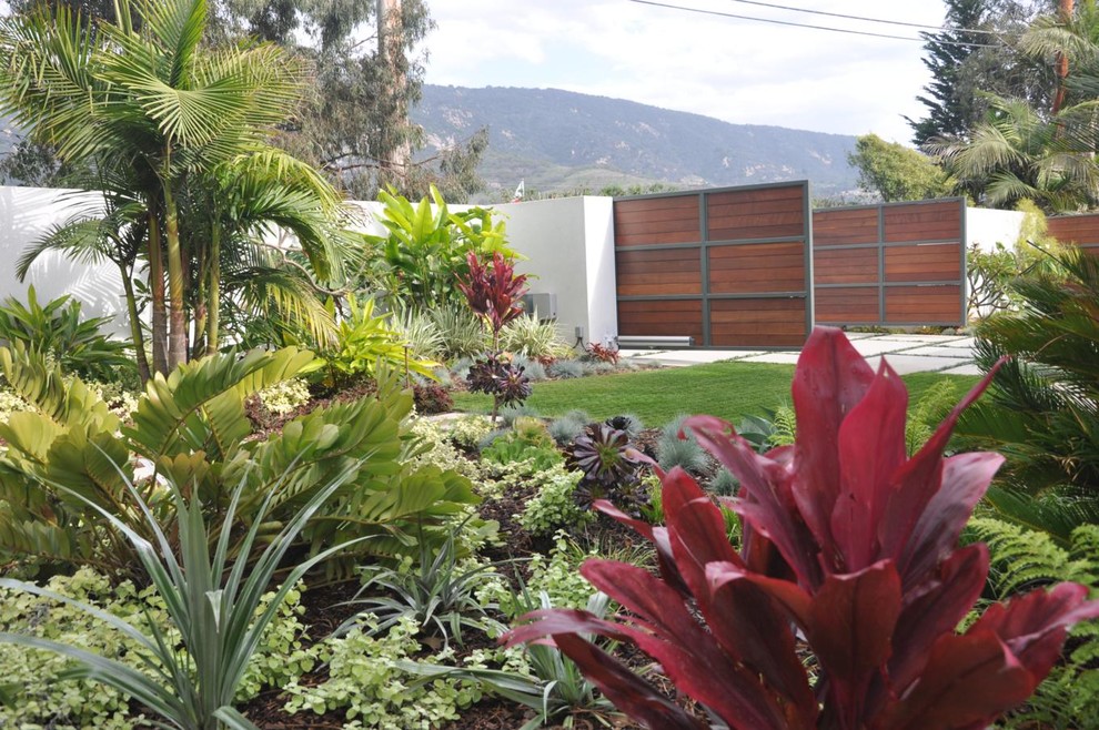 Moderner Garten in Santa Barbara