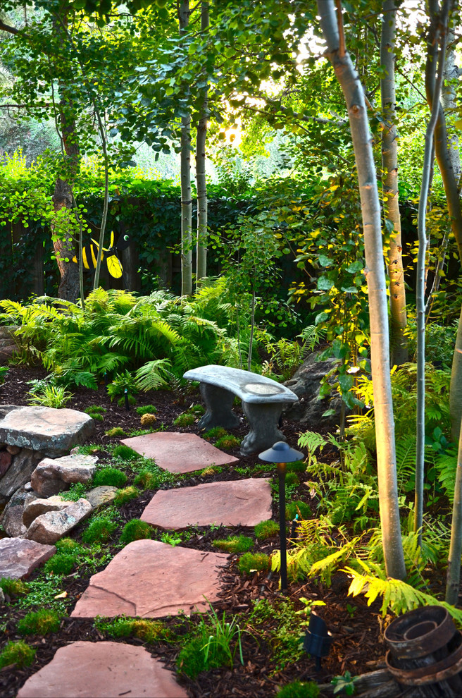 Park Hill Backyard Path Traditional Landscape Denver by