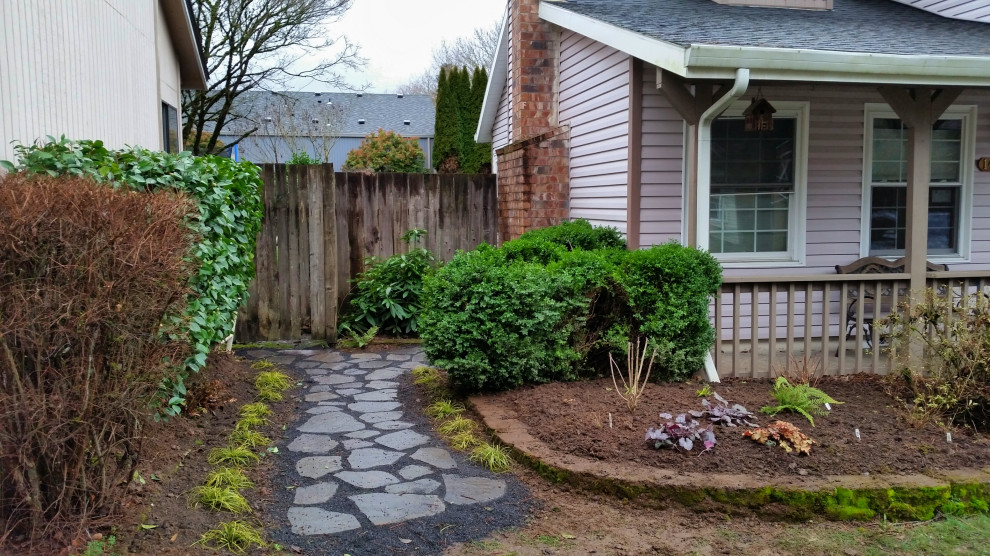 Pathway French Country Landscape Portland by Good Thyme