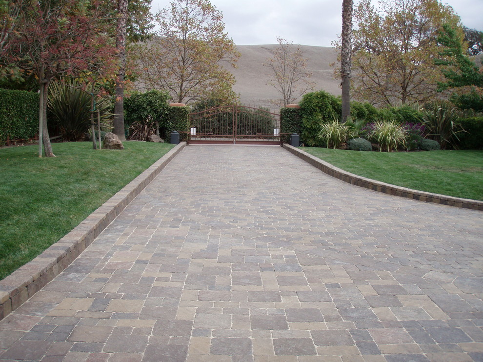 Paver Driveway and Walkway installation - Danville, CA - Mediterranean ...
