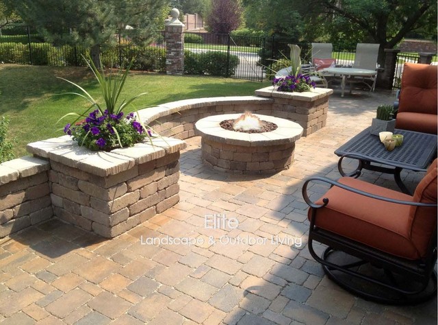 Paver Patio Fire Pit In Greenwood, Fire Pits Denver Colorado