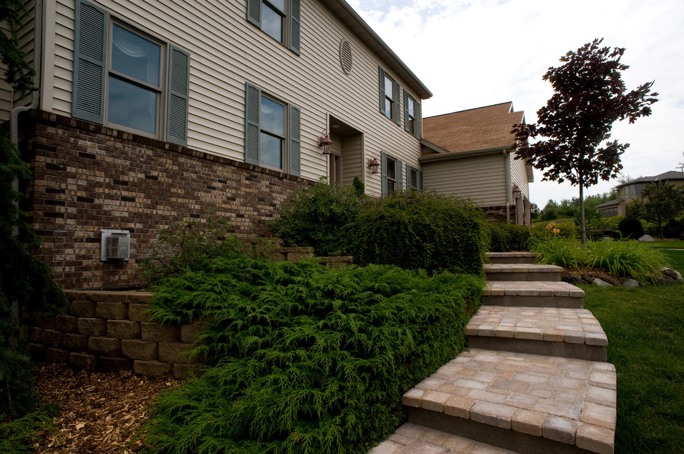 Paver Stairs Traditional Landscape Minneapolis by Miller Creek